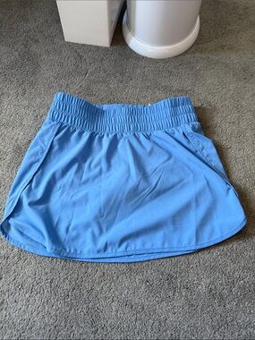ASICS Light Blue Athletic Skort with Elastic Waist